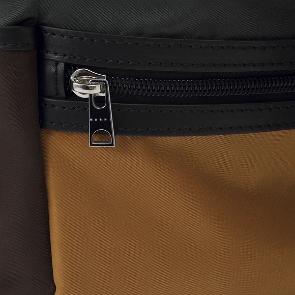 MARNI Nylon Hackney Tote Bag in Brown - Picture 7 of 8